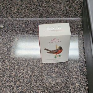 Hallmark Keepsake 2018 Bird Ornament - Brown and Orange